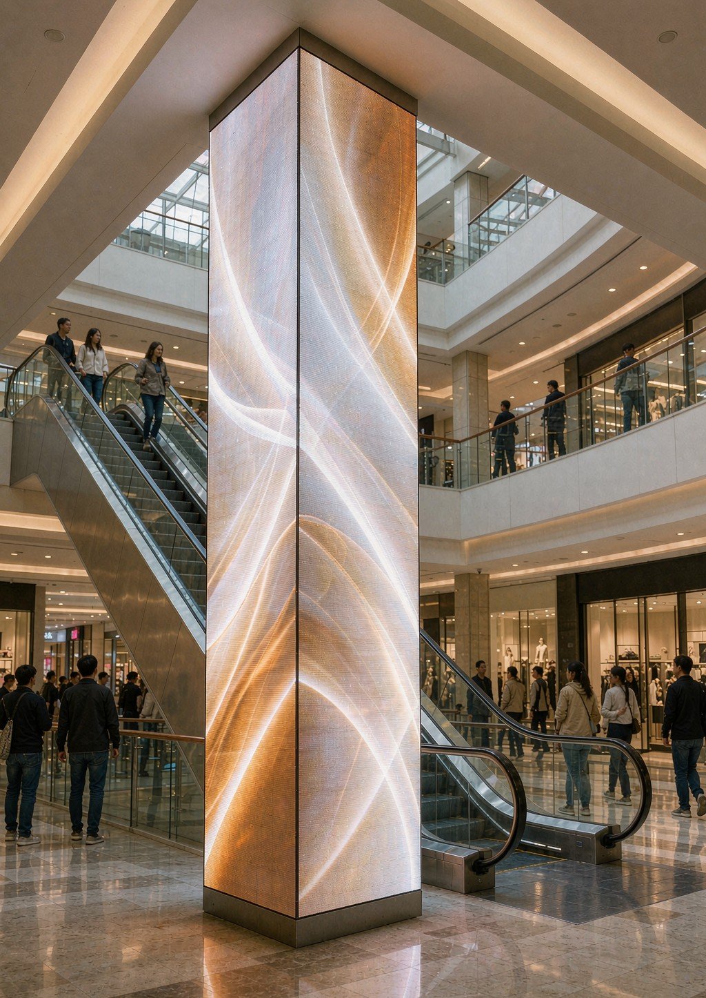 Creative column — shopping mall