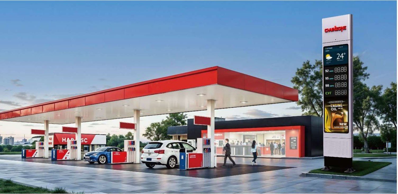 Gas station price display