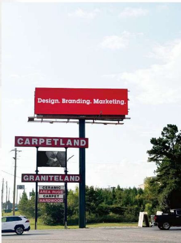 Roadside LED pylon sign