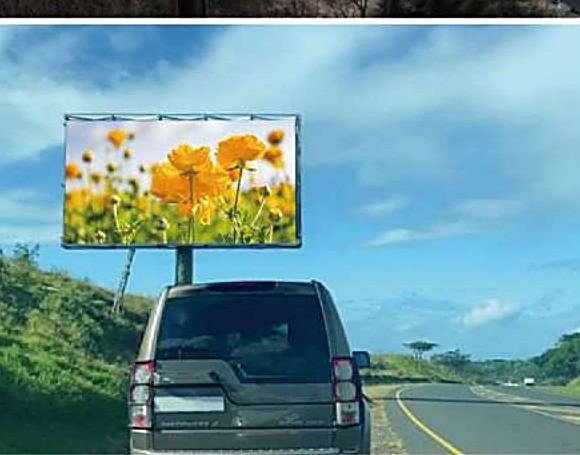 Highway LED billboard