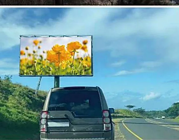 Highway LED billboard