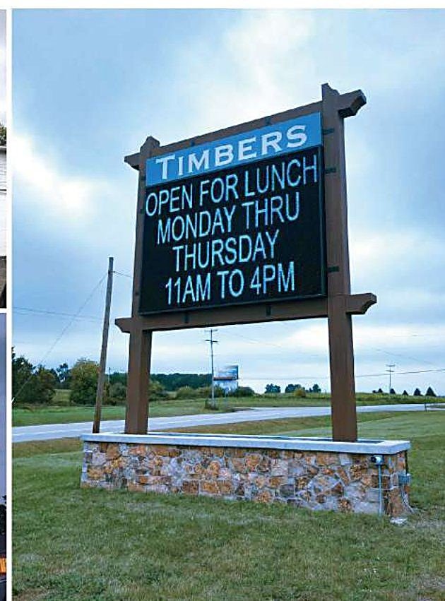 Restaurant electronic message sign