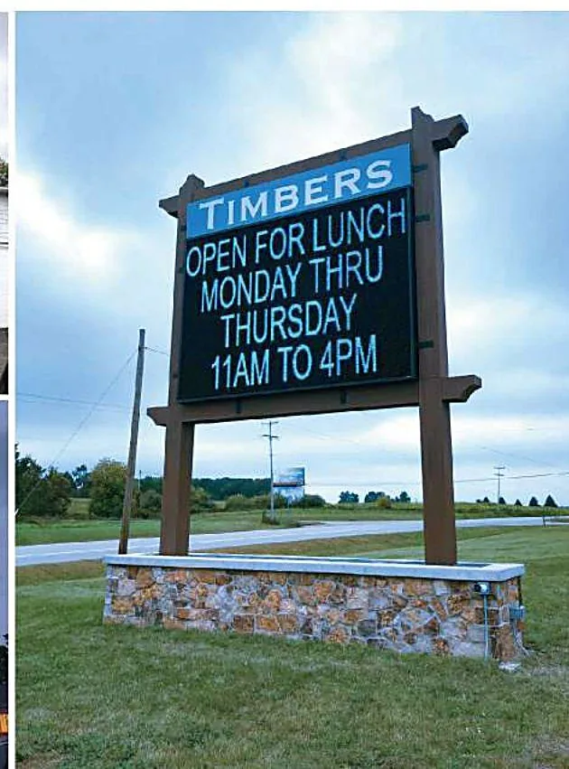Restaurant electronic message sign