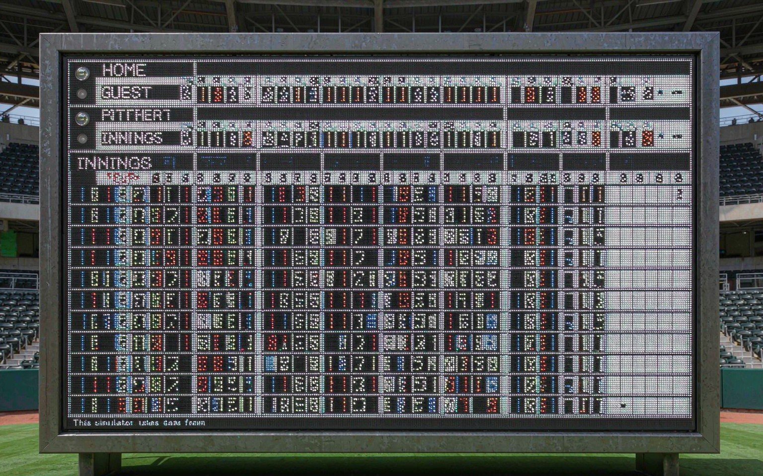 Baseball stadium LED scoreboard