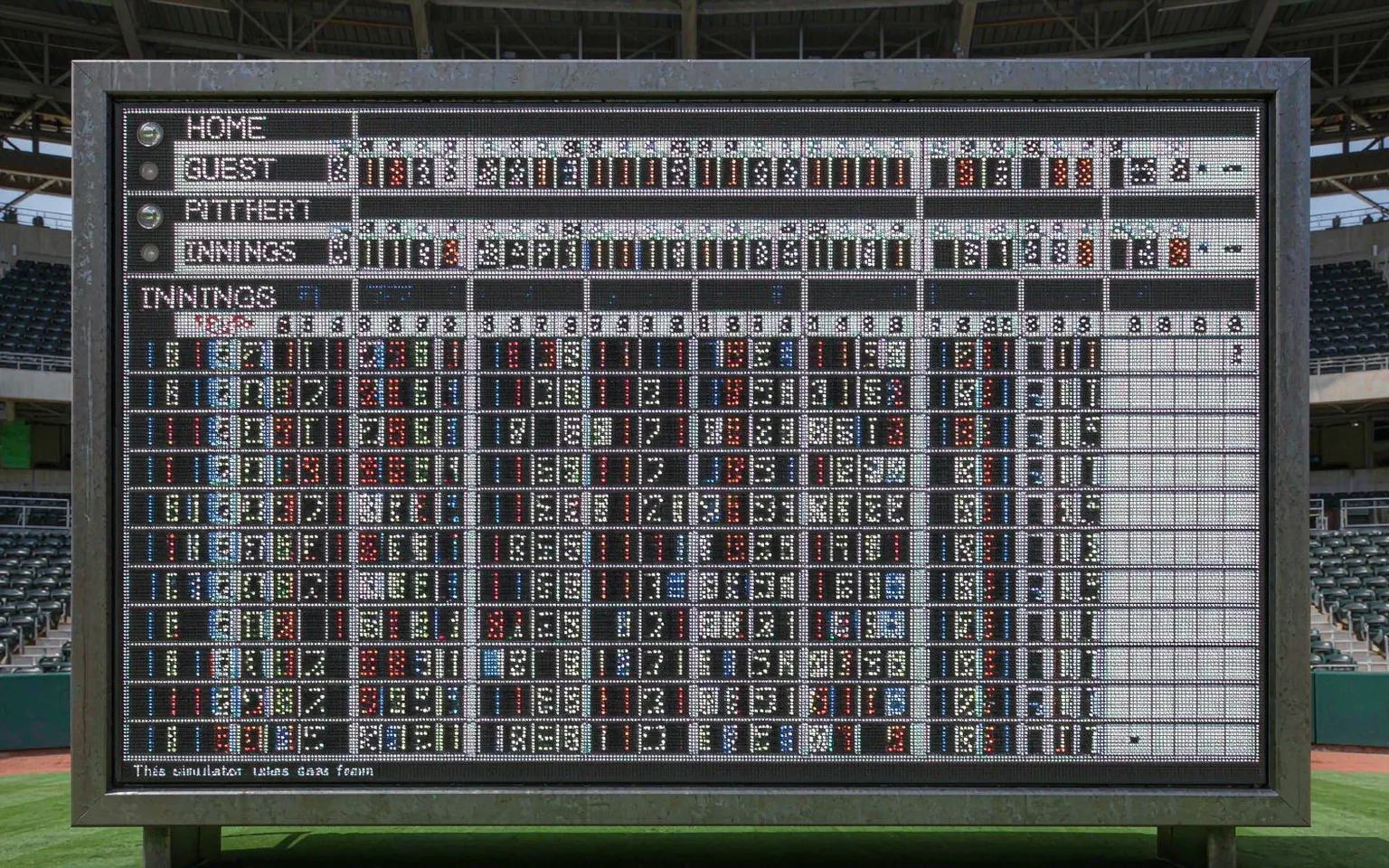 Baseball stadium LED scoreboard