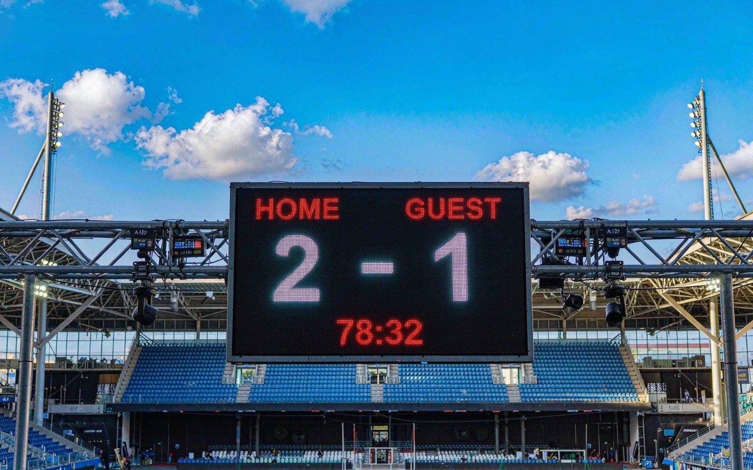 Football ground LED scoreboard