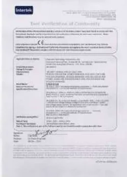 CE authorization certificate