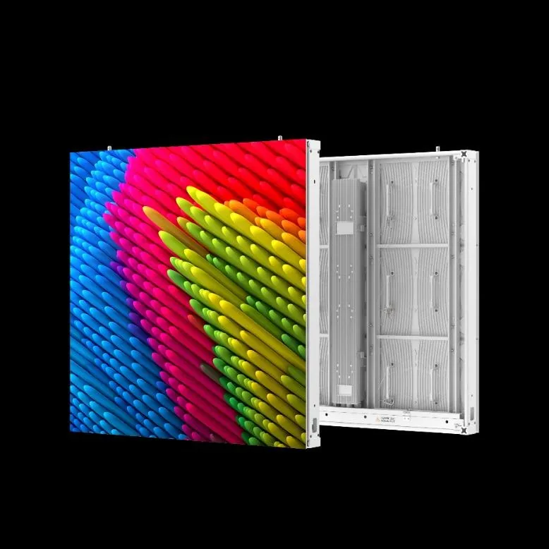 LE Alu LED cabinet front and back design