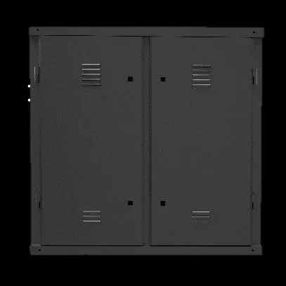 LE Steel LED cabinet front and back design