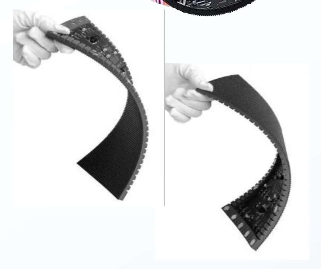 LU Flexible LED cabinet front and back design