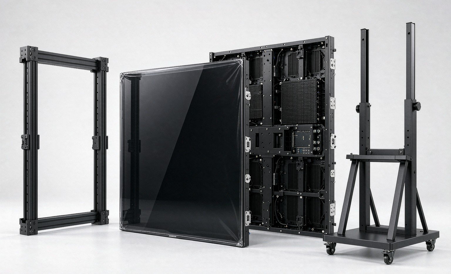 LW GOB LED cabinet front and back design