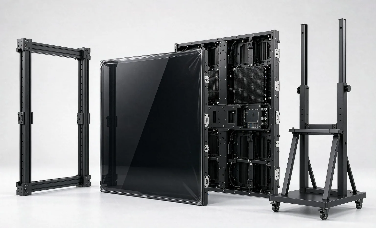 LW GOB LED cabinet front and back design